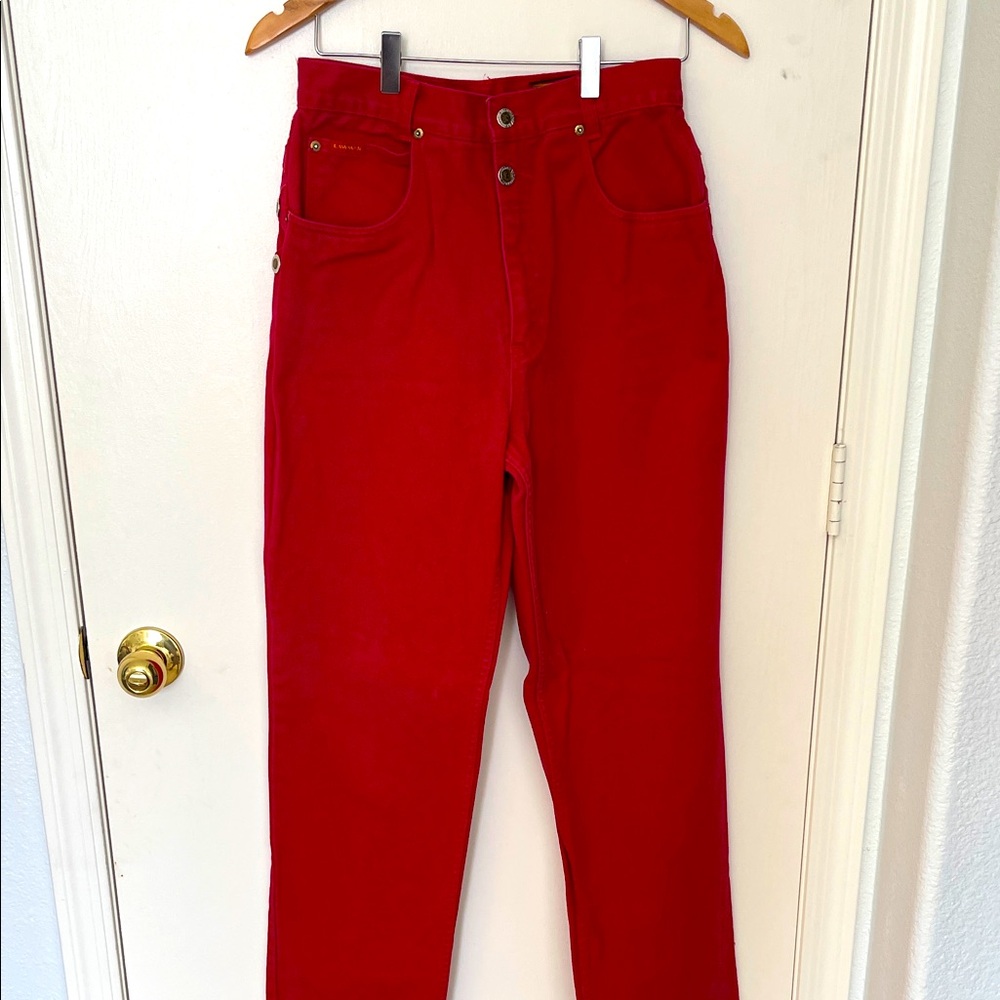 Lawman Vibrant Red Western Trousers